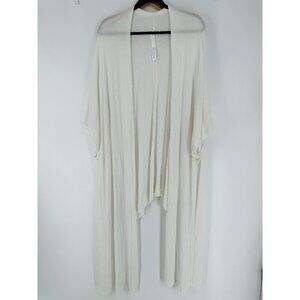 Lululemon Heart Opener Meditation Cloak Taryn Toomey White OS Wrap Cardi Read